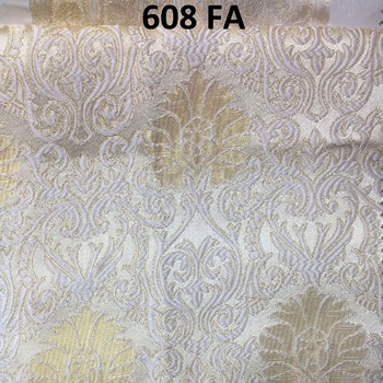 Metallic Feather Garment Fabric, for Dress, Wedding, Pattern : Yarn Dyed