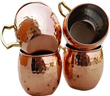 red copper mug 16 oz Moscow pure copper mug set