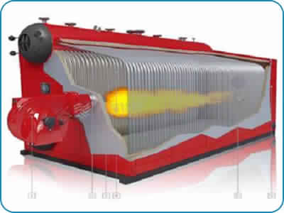 Water Tube Type Bi Drum Oil And Gas Fired Boiler