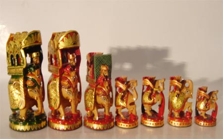 INDIAN MAHARAJA CHESS PIECES