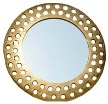Gold Round Wall Mirror, Size : 26' Inches Diameter