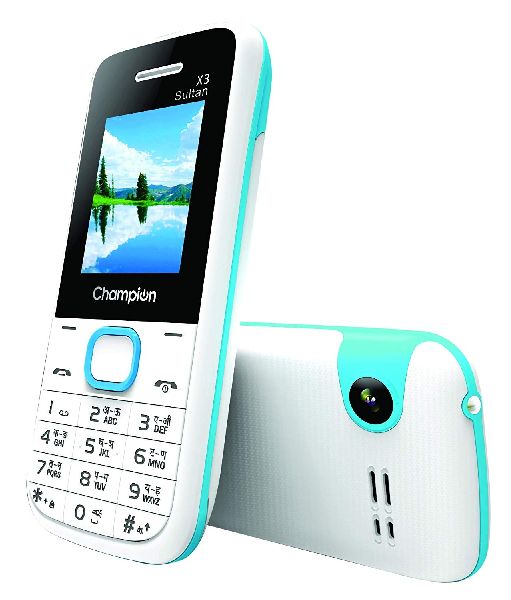 Champion X3 Sultan Dual Sim Feature Mobile Phone White Blue