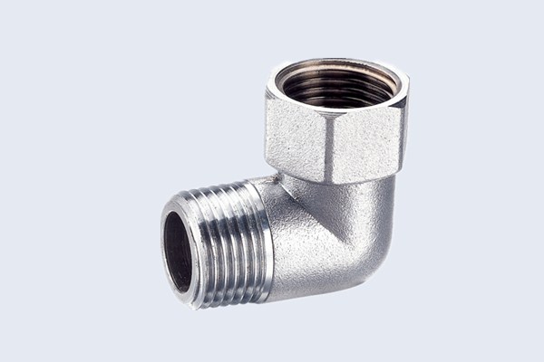 NICKEL-PLATED BRASS FITTINGS F/M ELBOW