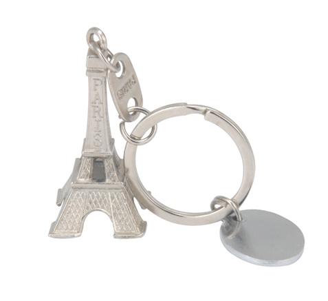 Eiffel Tower Keychain in Metal