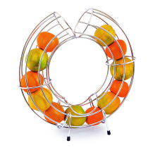 Round Electro Polish Fruit Dispenser Stand