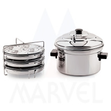 Metal Stainless Steel Idli Cooker, Feature : Eco-Friendly