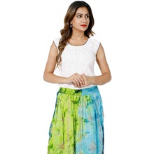 embroidery hippie long skirt