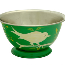 Handicraft-palace Bird 73 Grams Stainless Steel Bowl, Color : Green
