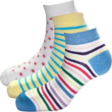 Buyer's brand Spandex / Polyester / Cotton coloured socks for women, Feature : Disposable, Eco-Friendly