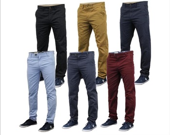 100% Cotton Men Pants, Technics : Plain Dyed