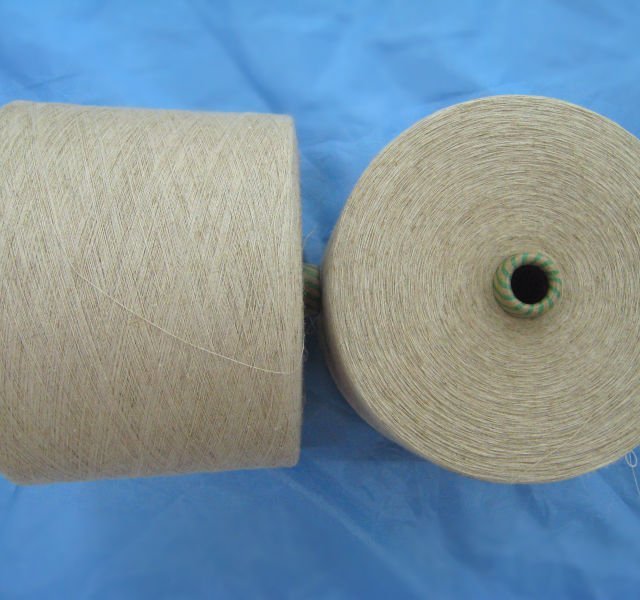 Linen Viscose Blended Yarn, Pattern : Plain