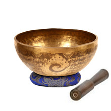 Spiritual Metal Brass Singing Bowl, for Sound Healing, Meditation, Yoga, Feature : India