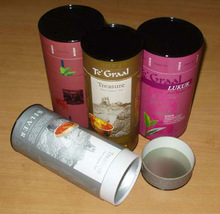 Round Paper Canister, for Packaging Use, Pattern : Plain, Printed