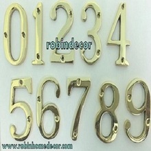 Home Decor lux Solid Brass Home Numbers
