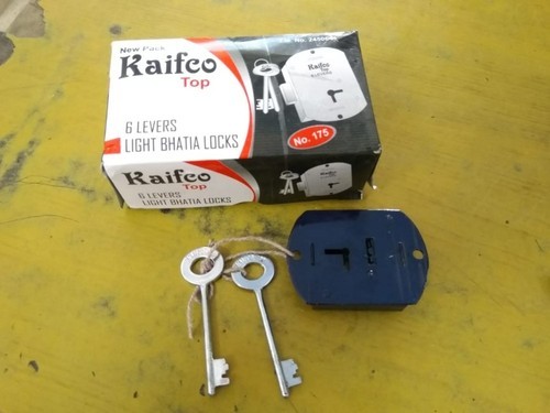 Bhatia 6 Lever Light Lock, for Safety, Packaging Size : 50 - 100 gm