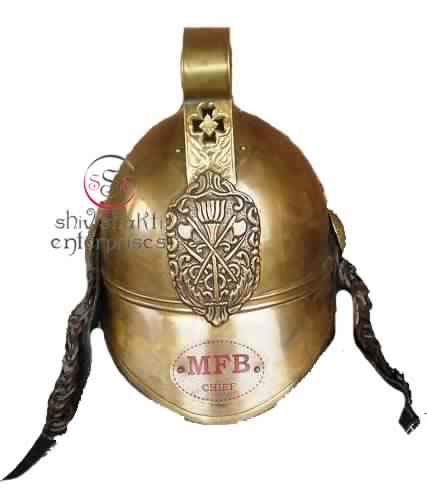 MFB Chief Brass Fire Brigade Helmet