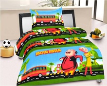 Kids Print Motu Patlu Cartoon Single Baby Dohar Quilt