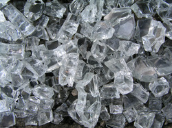Cullet glass scrap, for Recycling Industrial, Color : Green, Transparent