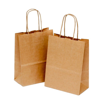 Customized Brown Paper Carrier Bag, for Shopping, Feature : Recyclable