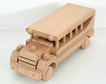 Wooden Retro Bus Toy
