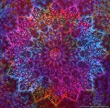 Star Mandala Dye and Dye Bed Sheet Throw