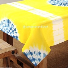 Tye and Dyed Table cover, for Home, Hotel, Pattern : Solid