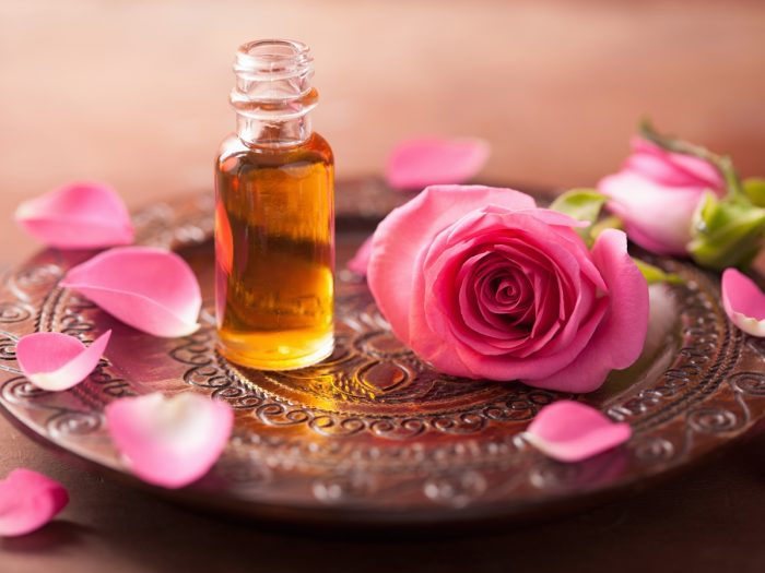 Rose Essential Oil, for Cosmetics, Medicals Use, Packaging Type : Glass Bottels