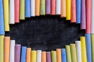 Blackboard Colored Chalk