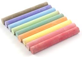 Classic Gypsum Powder Colored Chalk, for Blackboard Use, Length : 5cm