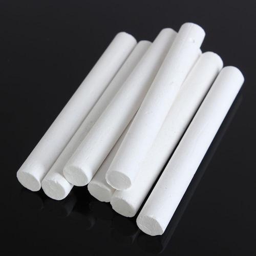 Classic Gypsum Powder Non Dust White Chalk, for Writing, Length : 5cm