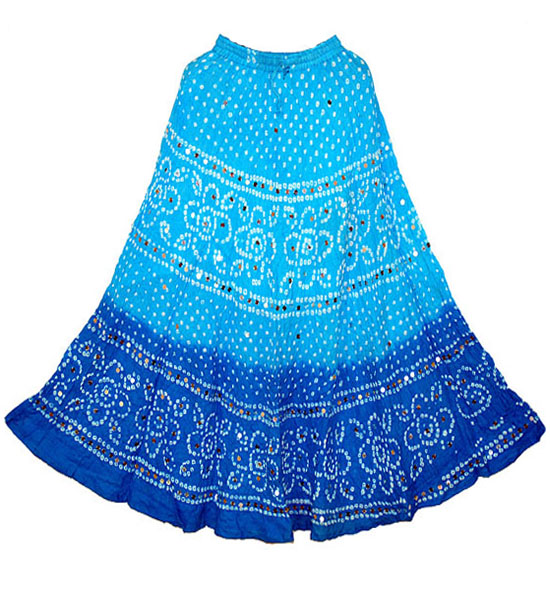 Buy Vanya Paridhaan Womens Jaipur Bandhej Cotton Regular Long Skirt D7  Black Free Size Fits up to 36 Inches at Amazonin