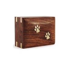 Wooden Dog Pet Cremation Urns, for Small Animals, Feature : Eco-Friendly, Stocked