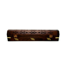 Wooden Incense Stick cone Holder Box