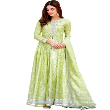 Chanderi Silk Anarkali Salwar Kameez