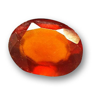 Hessonite Garnet (Gomed) Gemstone Round Cut Natural Certified 8.25 Ratti CT Gem