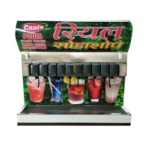 Pooja Cooling Stainless Steel Soda Fountain Dispenser, Voltage : 220-240 V