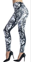 Nylon Printed Cotton Leggings, Size : M, XL