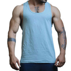 Plain Cotton Mens Gym Vest, Feature : Anti-Wrinkle, Comfortable