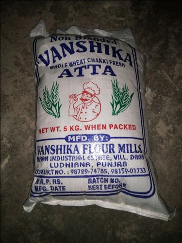 Vanshika Organic 5 Kg Wheat Flour, Color : White