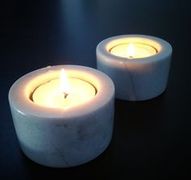 Decorative Marble Candle Holder, for Dust Resistance, Shiny, Feature : Attractive Designs, Durable