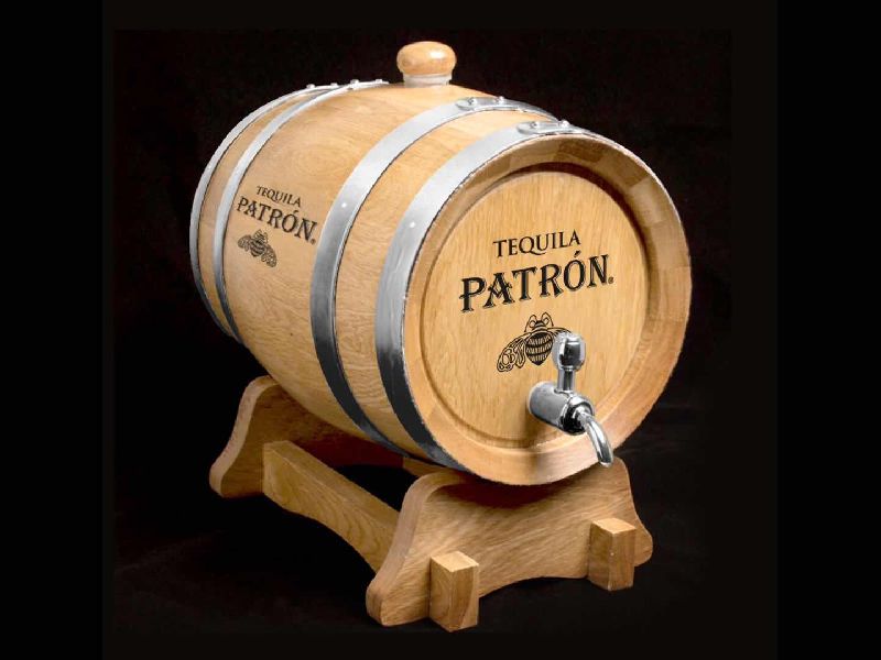 wooden oak barrel