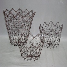 Hi-tech Designer Iron Wire Basket, for Food, Feature : Eco-Friendly, Stocked
