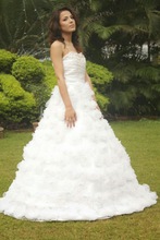 Spandex / Polyester Blossom Wedding Gown, for Bride, Supply Type : OEM Service