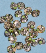 hand painted glass beads