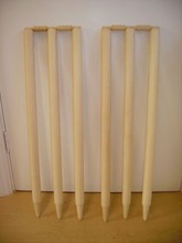 wooden cricket stumps set