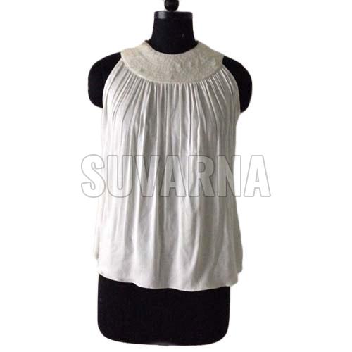 Plain Cotton Sleeveless Top, Size : M, XL