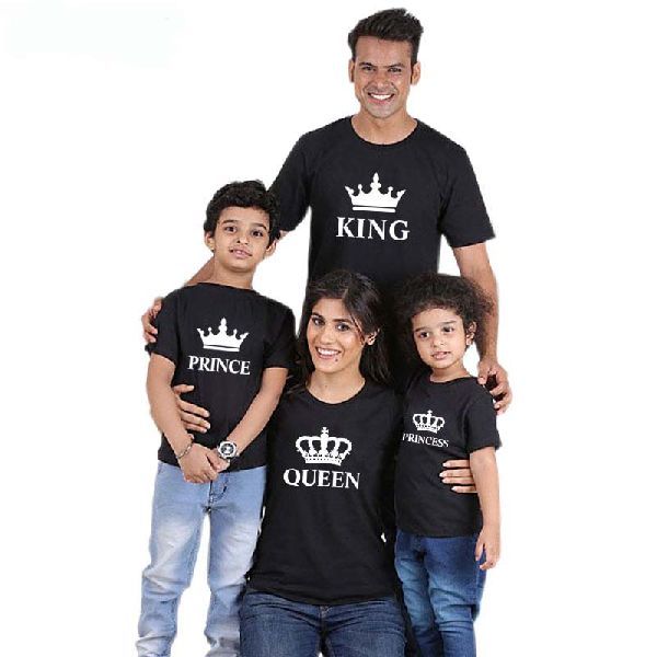 King & Queen Printed T Shirts - Tirupur Brands