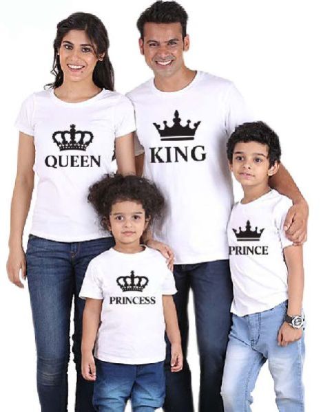 King & Queen Printed T Shirts - Tirupur Brands