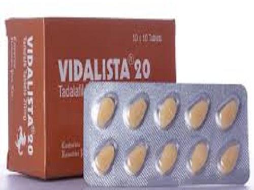 Tadalafil Vidalista-20 Tablets, Grade : medicine