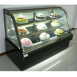 Stainless Steel Cake Counter Showcase, for Bakery, Bar, Restaurants, Shops, Power : 650W - 1200W